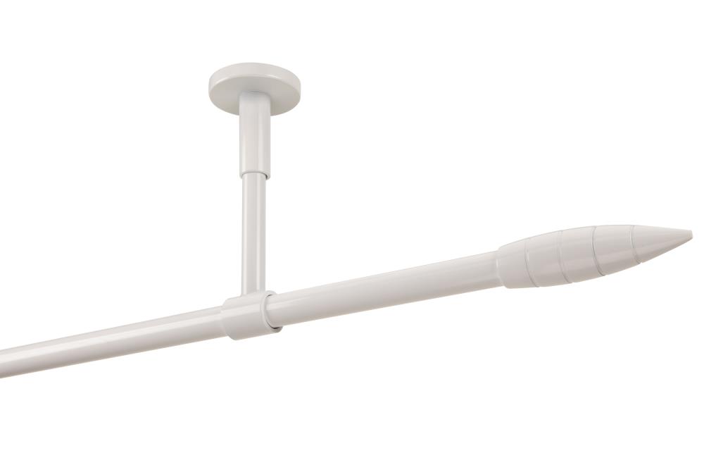 DécoProfi Gardinenstange Vorhangstange Set "GROOVE", Ø 16mm, 1-läufig, Wand- oder Deckenbefestigung