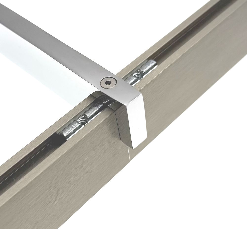 DécoProfi Verbinder für Innenlaufprofil eckig
