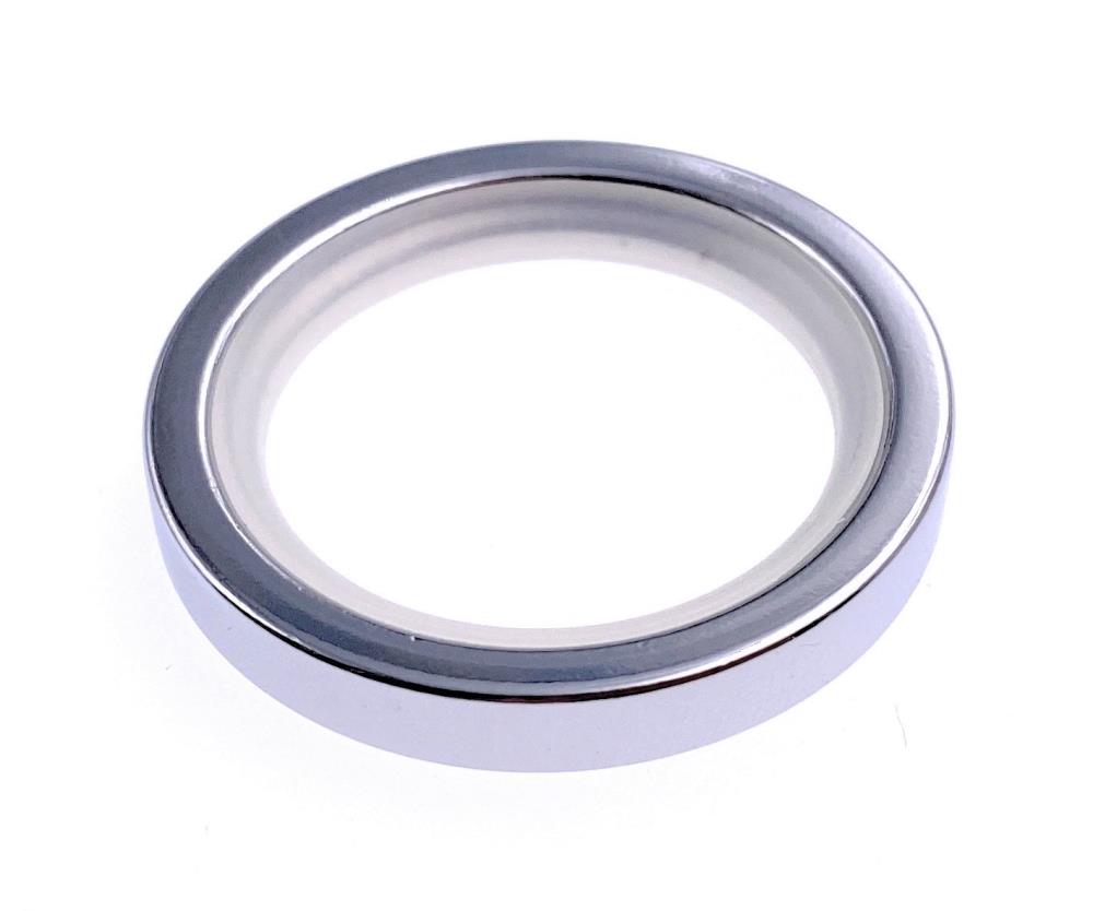 DécoProfi 10x Gardinenringe Vorhangringe mit Haken verchromt Ø 30mm