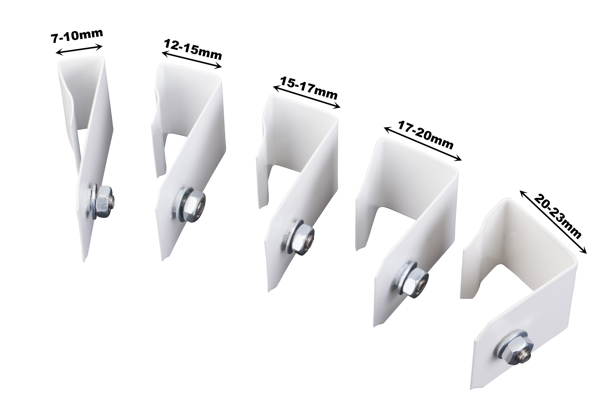 Klemmträger für DUO-Doppelrollo, Metall weiss, 2 Stück Klemmträger für DUO-Doppelrollo, Metall weiss, 2 Stück