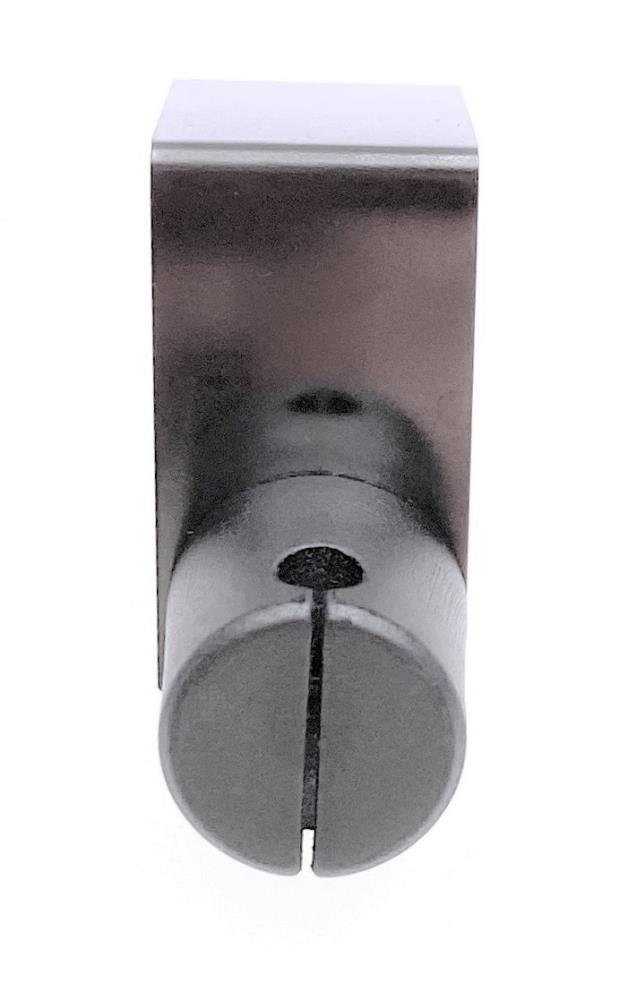 Klemmträger/Zubehör Plissee, Metall Edelstahloptik, für eine Falzstärke von 15-20 mm, 4 Stück