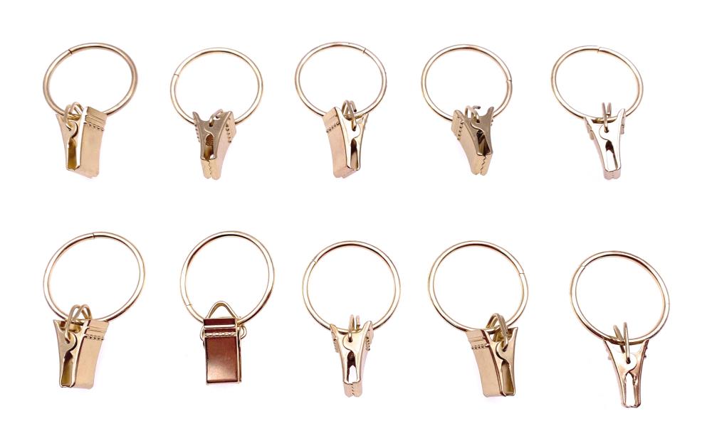 Seilklammer Ringklammer Drahtringe mit Clip Ø 22 mm, 20  Stück