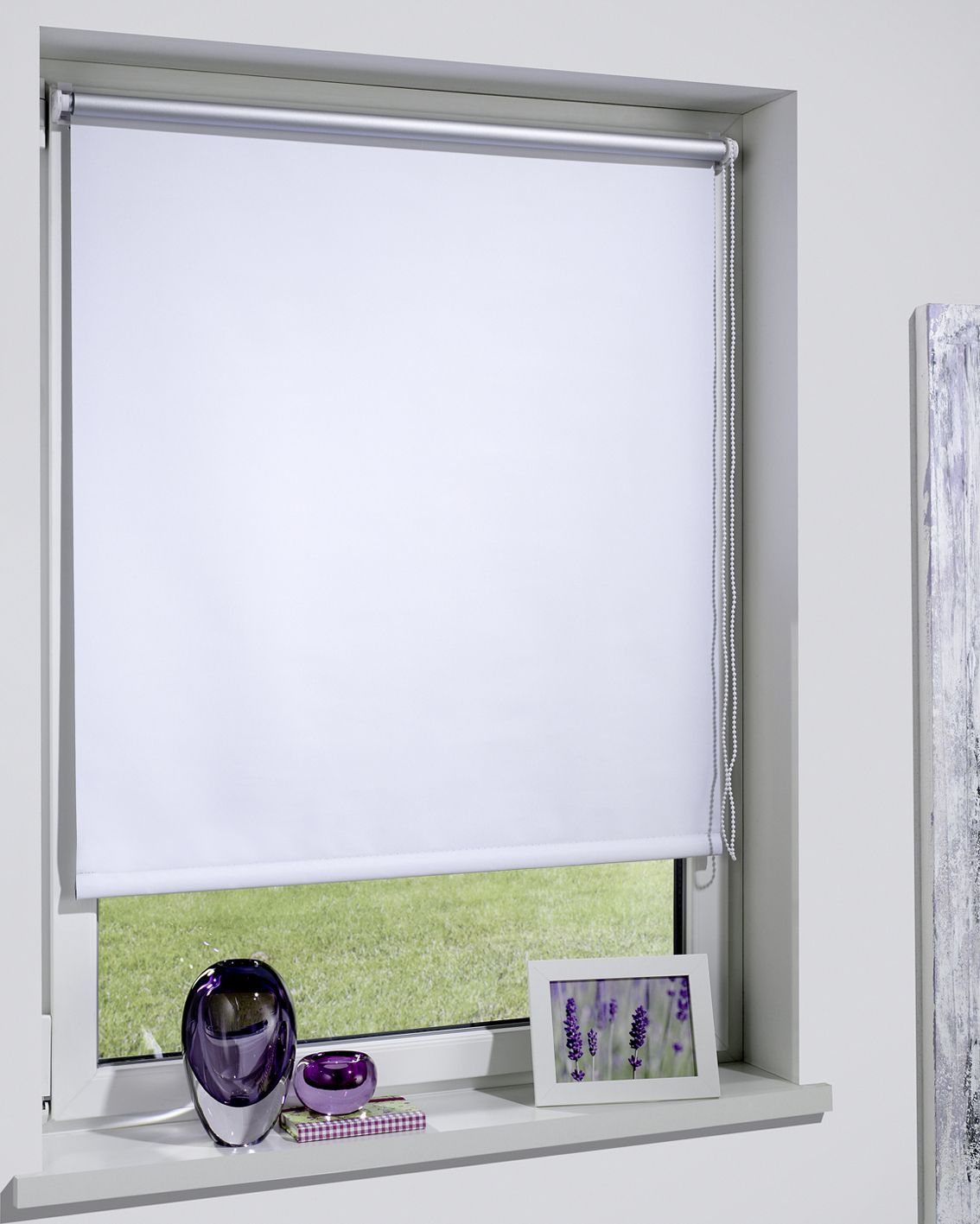 DécoProfi Thermorollo für Fenster ohne Bohren I Sonnenschutz Rollo innen für Hitzeschutz mit Klemmträger