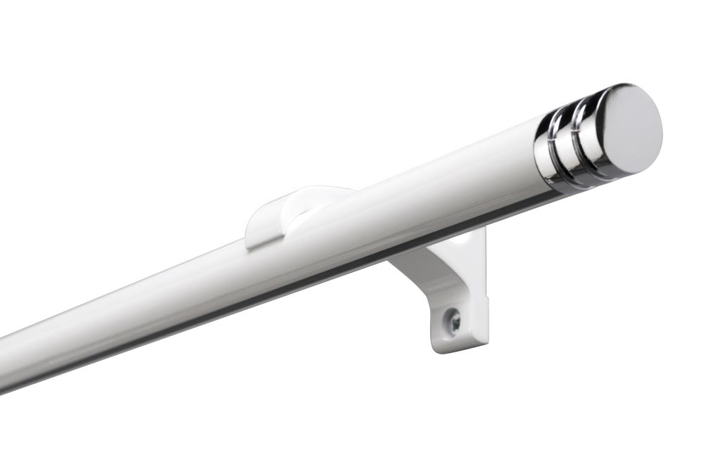 DécoProfi Gardinenstange Innenlauf 1-läufig Set Ø 20 mm Weiß